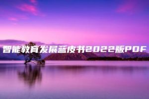 智能教育发展蓝皮书2022版PDF