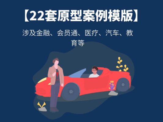 【22套原型案例模版】axure rp源文件下载涉及金融、会员通、医疗、汽车、教育等