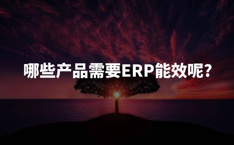 哪些产品需要ERP能效呢?