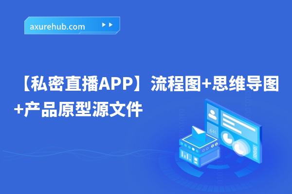 【私密直播APP】流程图+思维导图+产品原型源文件