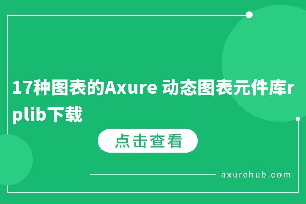 17种图表的Axure 动态图表元件库rplib下载