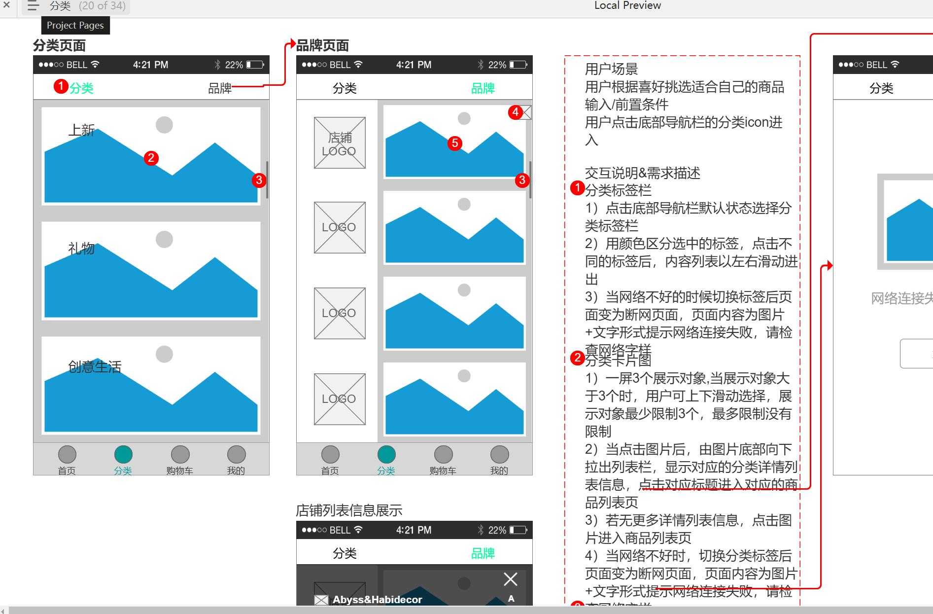 电商MVP原型：全流程用户体验设计Axure模板