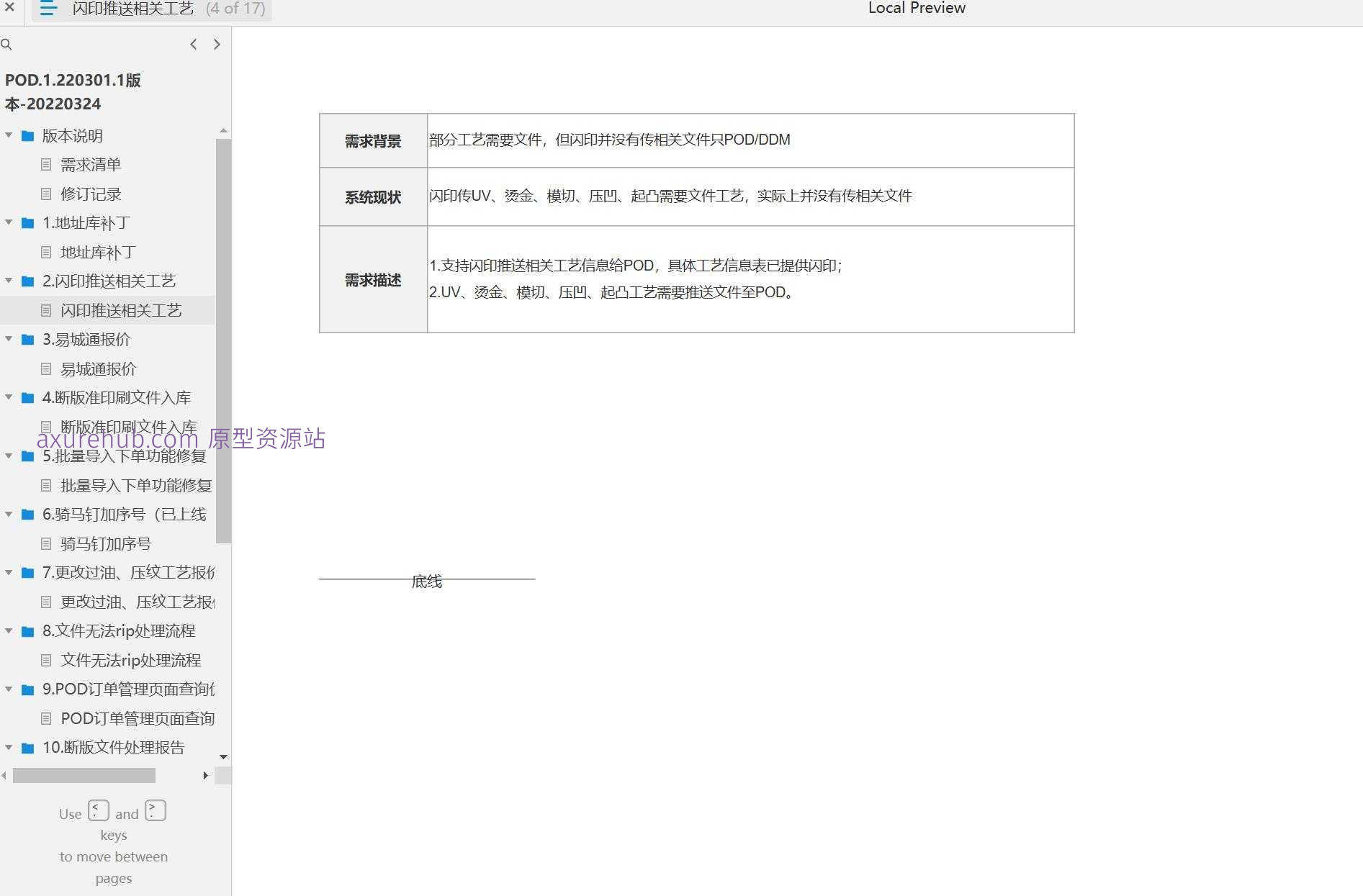 印刷行业POD订单管理与物流优化Axure原型模板