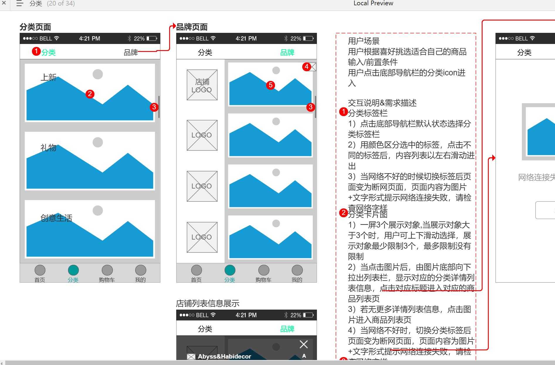 电商MVP原型：全流程用户体验设计Axure模板