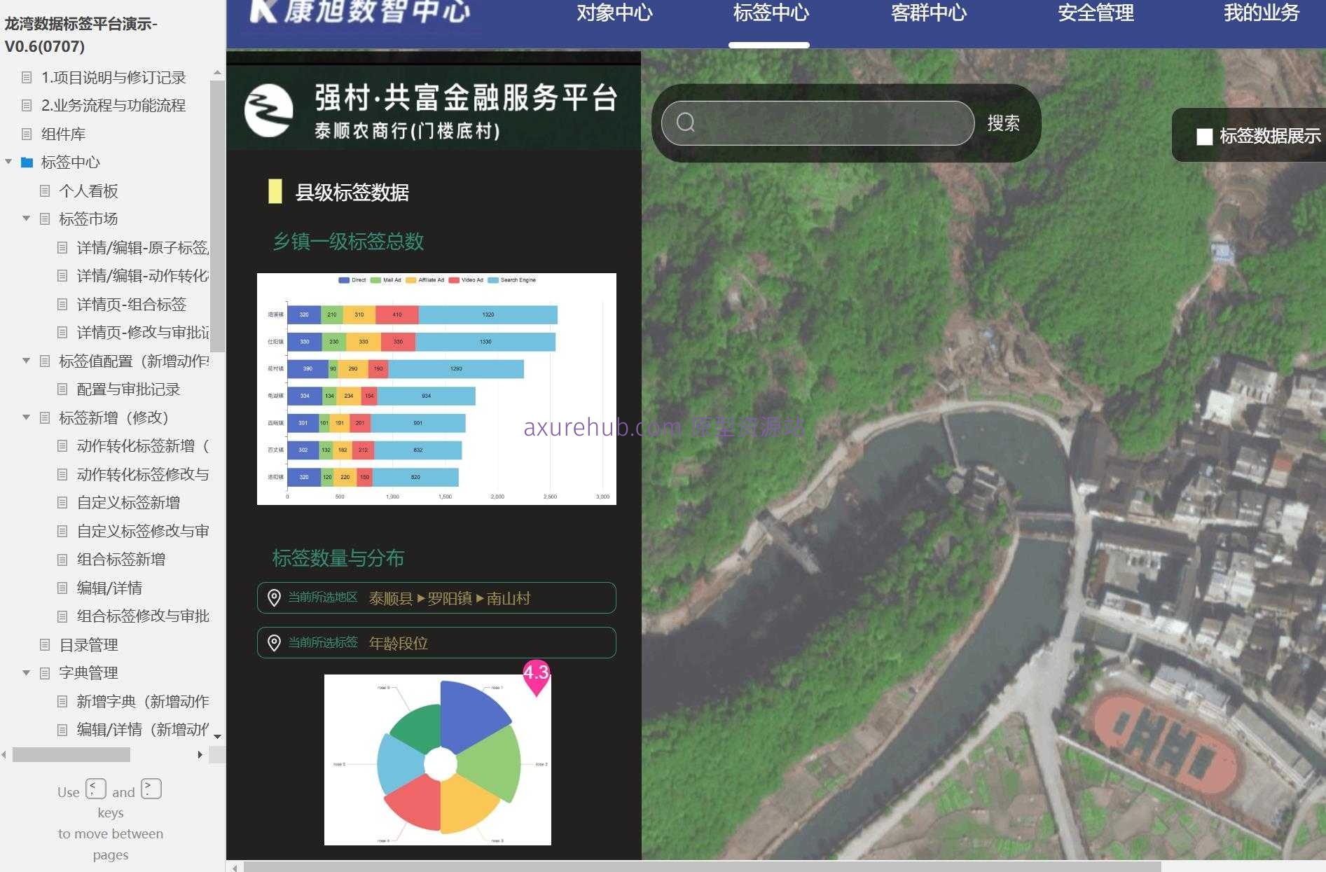 龙湾数据标签平台V0.6演示模板Axure原型下载