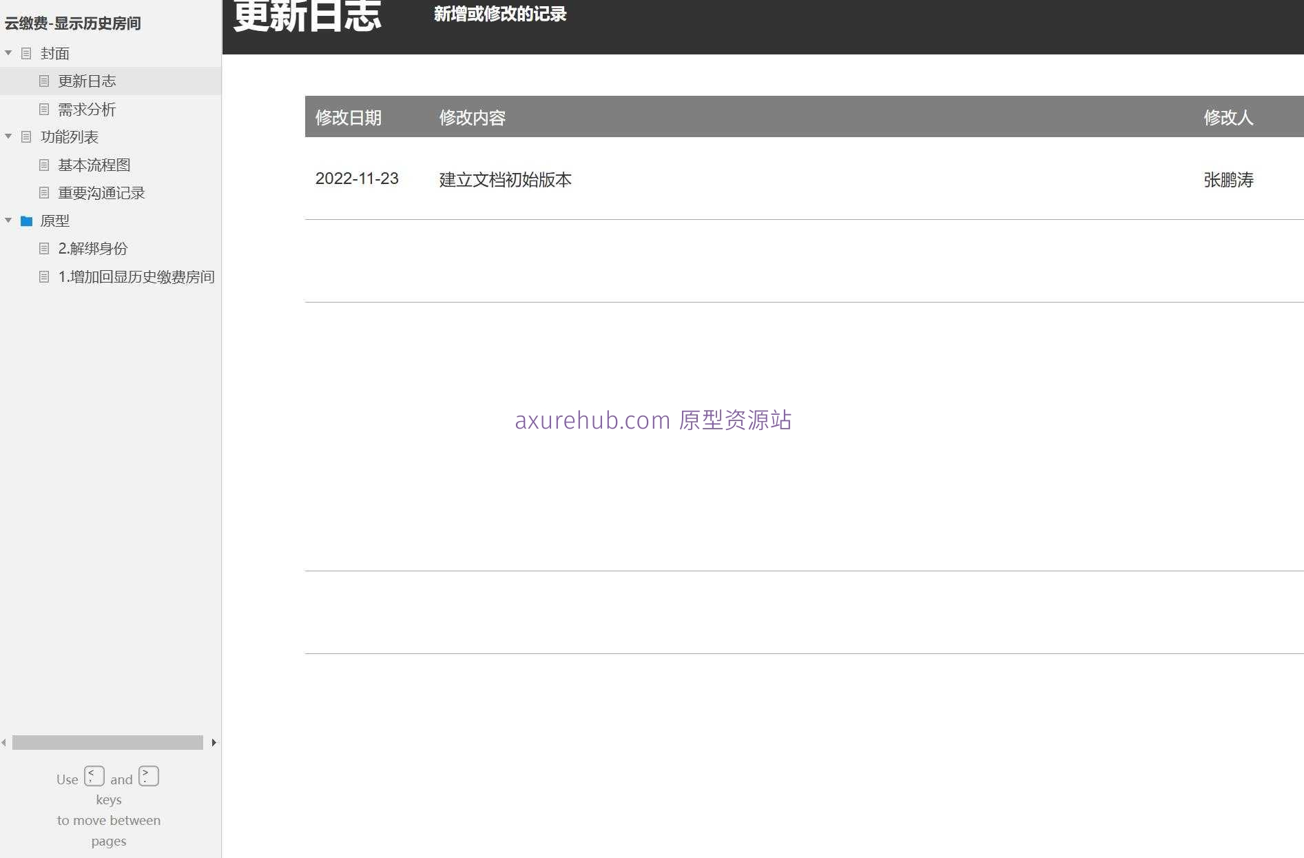 云缴费系统产品原型模板案例Axure RP源文件下载