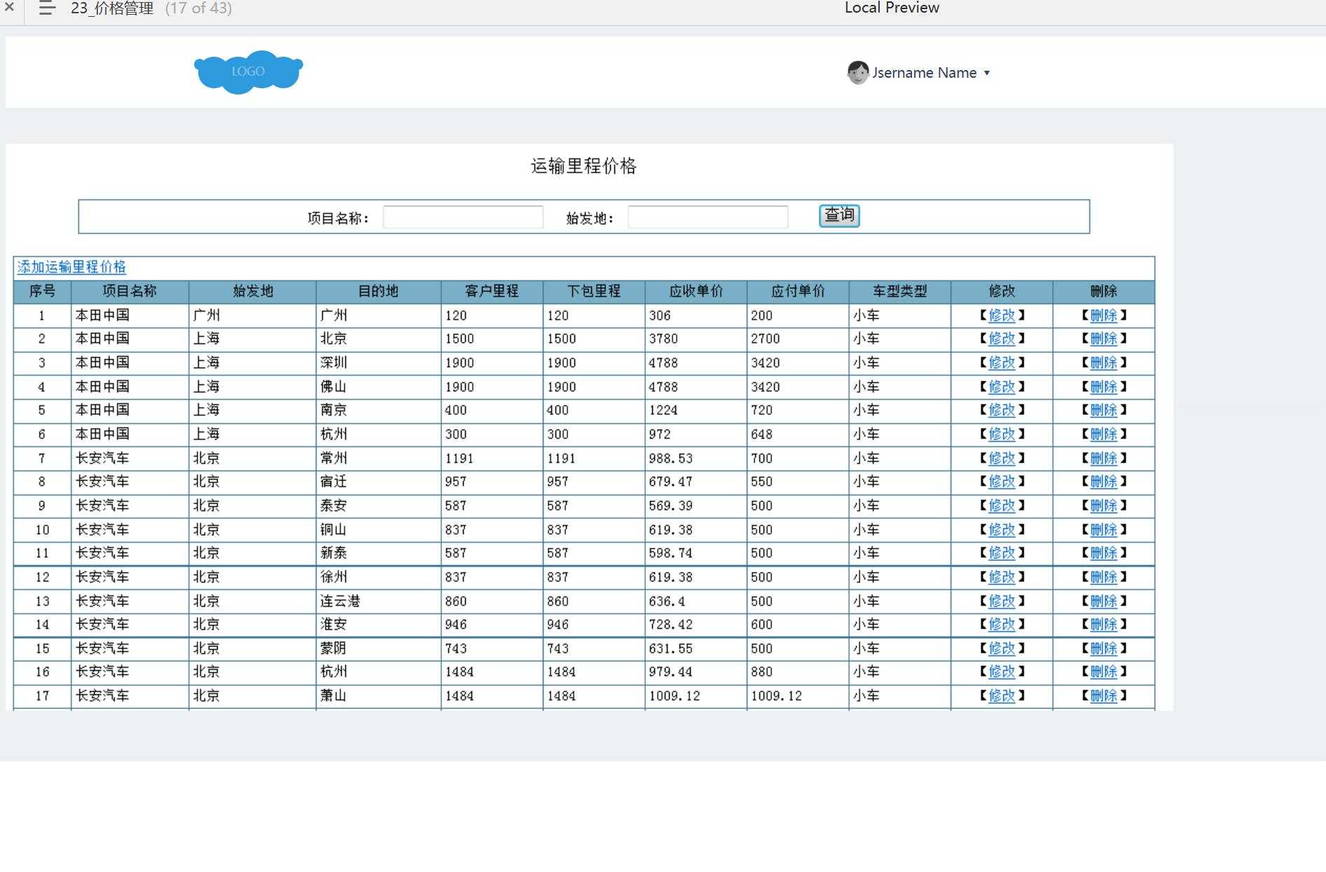 46页汽车运输管理B端后台系统产品Axure原型模板案例下载